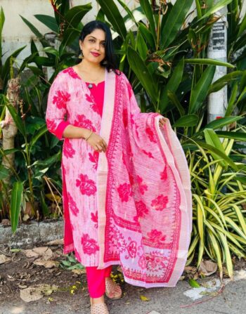 Vatikkan silks Top ,bottom & duppatta set MD03