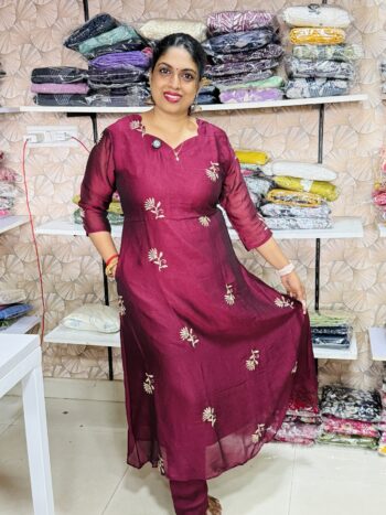umbrella cut party wear co ord set MD36