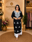 Rayon chickankari kurthi MD55