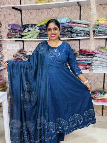 pure jaipur cotton churidhar set MD49