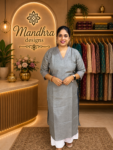 silky jute kurthi MD72