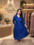 cotton check dress MD68