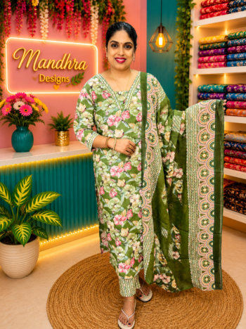 cotton churidhar set MD93